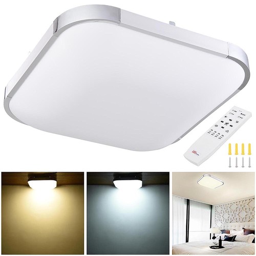 Remote Control Ceiling Light Fixture Apluschoice 36w Led Ceiling Light Flush Mount Kitchen Home Fixture Lamp W Remote Control Us