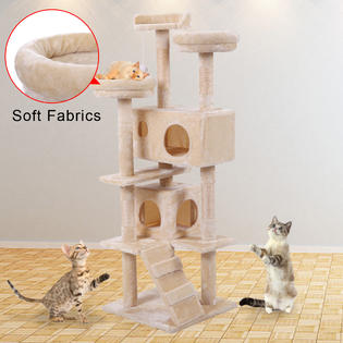 Jaxpety 60 Cat Tree Condo Furniture Scratching Post Kitten Pet