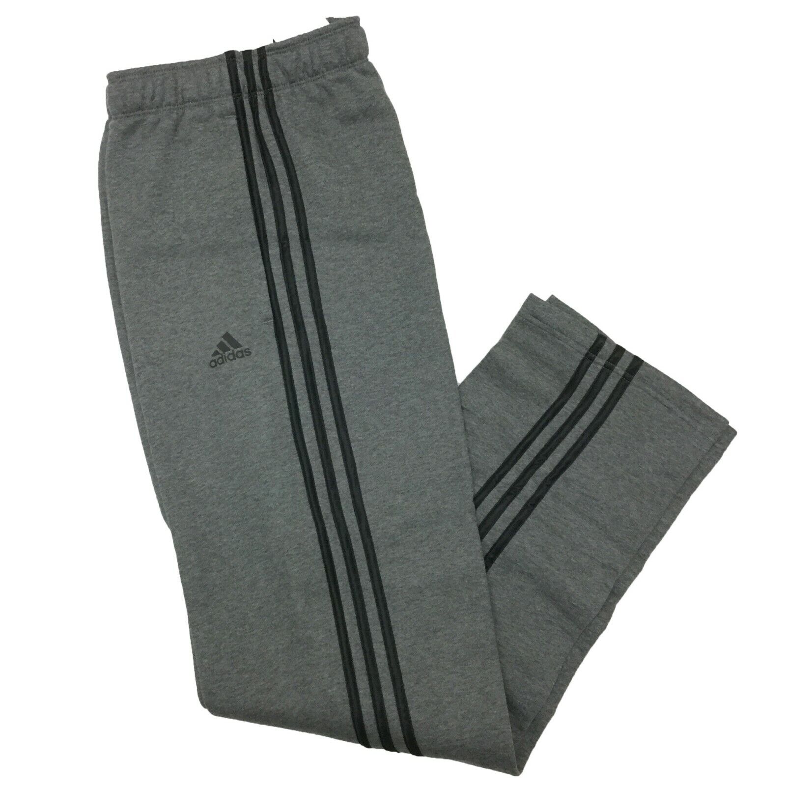 Adidas Mens Essential Cotton 3 Stripe Full Zip Hoodie Pants Track Separates
