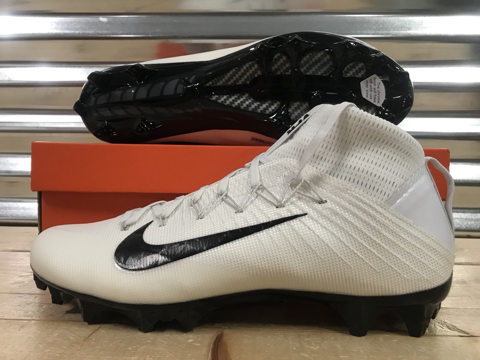 Nike Vapor Untouchable 2 Jewel Tb Football Cleats White Black Oreo
