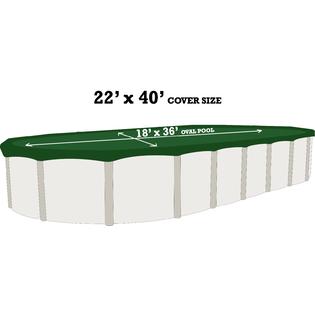 Buffalo Blizzard 18 X 36 Oval Above Ground Swimming Pool Winter