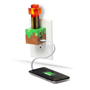 Mojang Minecraft Redstone Torch Usb Wall Charger Night Light Brand New Mojang Minecraft Redstone Torch Usb Wall Charger Night Light Brand New