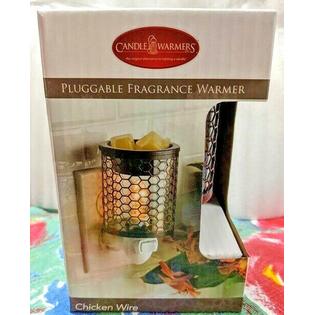 Candle Warmers Inc Electric Glass And Metal Wax Melt Oil Warmer Chickenwire