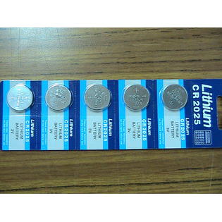 Unbranded Generic Cr2025 Lithium Battery Cr 2025 Total Of 5 Pieces Batteries