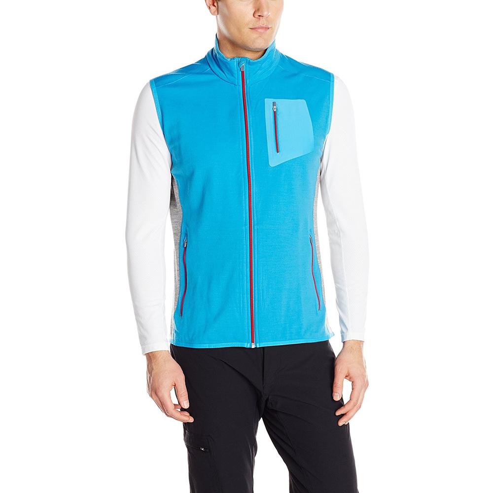 Icebreaker Icebreaker Merino Gt Men S Atom Vest Aegean Metro Heather Size Medium