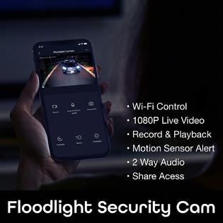 Geeni, Sentry Floodlight Security Camera with Motion Sensor, Intruder