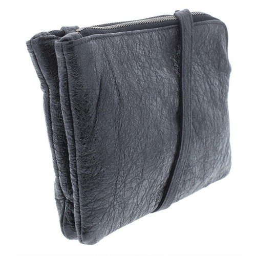 Eileen Fisher Womens Black Leather Mini Shoulder Handbag