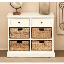 Dresser With Wicker Baskets
