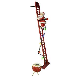Mr Christmas Santa Claus Climbing Ladder 40 In 15 Songs Led