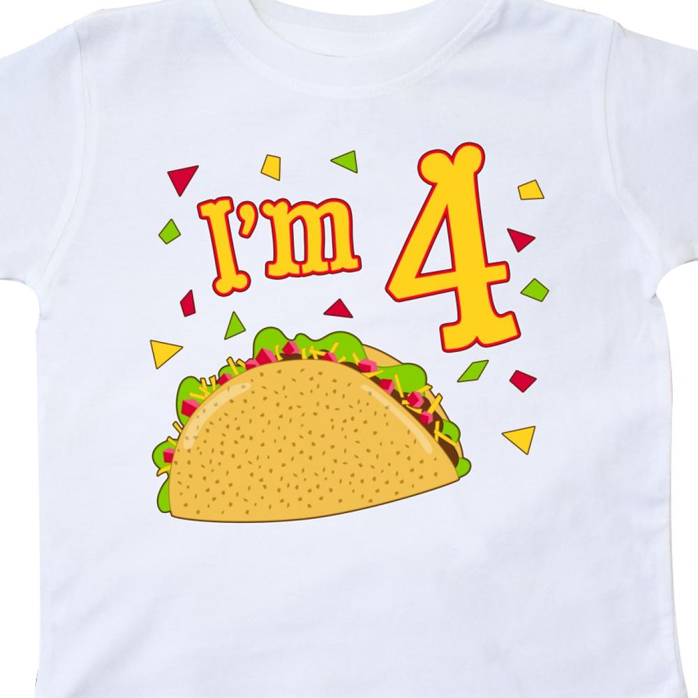 Inktastic Inktastic Im Four Taco Birthday Party Toddler T Shirt