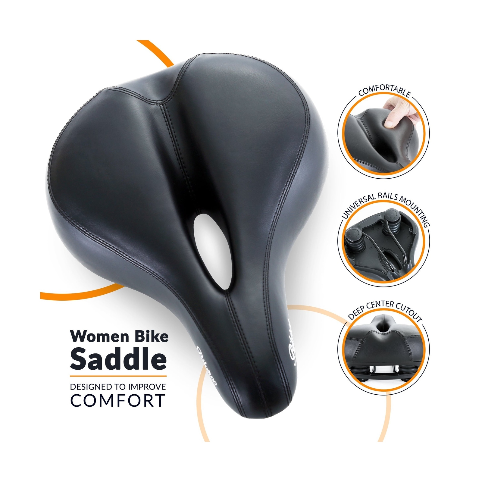 Bikeroo Most Comfortable Bike Seat For Women Padded Bicycle