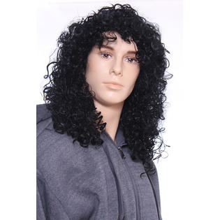 Simplicity Rocker Wig Men Women Long Shaggy Curls Hard Rock Wigs