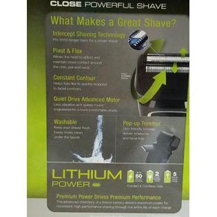 Remington Remington Lithium Electric Shaver Cord Cordless Pivot Flex Foils F5200 Series