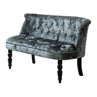 Kings Brand Furniture Diana Velvet Tufted Upholstered Settee