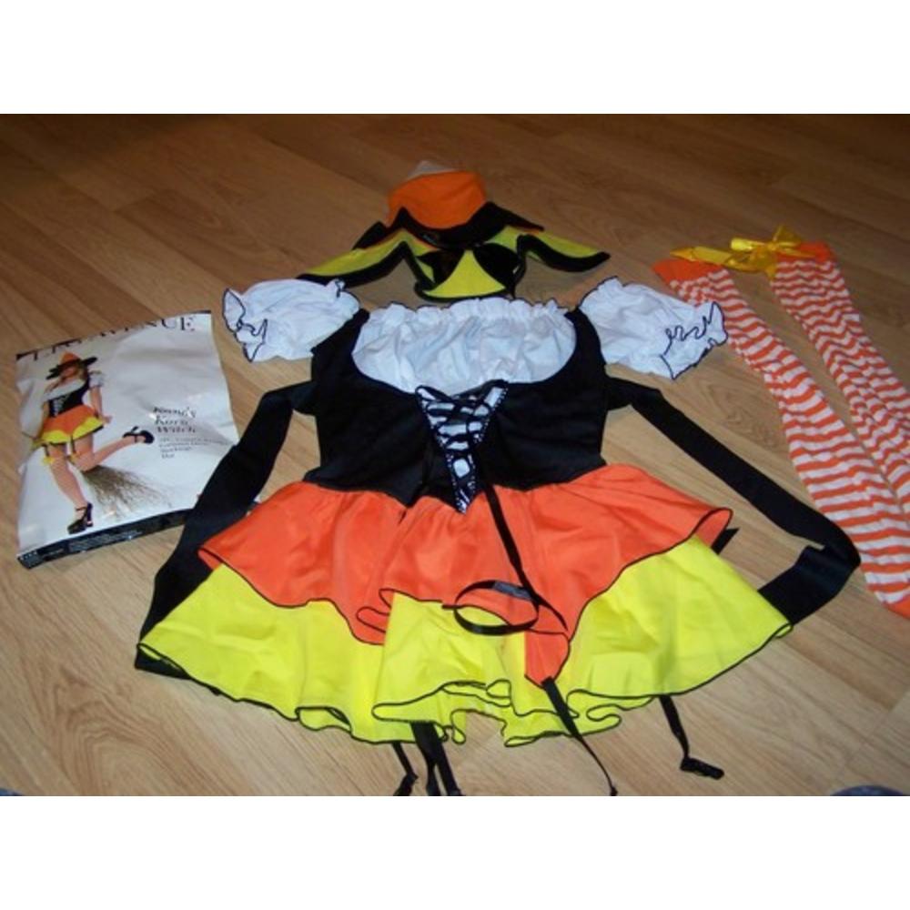 Leg Avenue Adult Juniors Size Xs Kandy Korn Candy Corn Sexy Witch