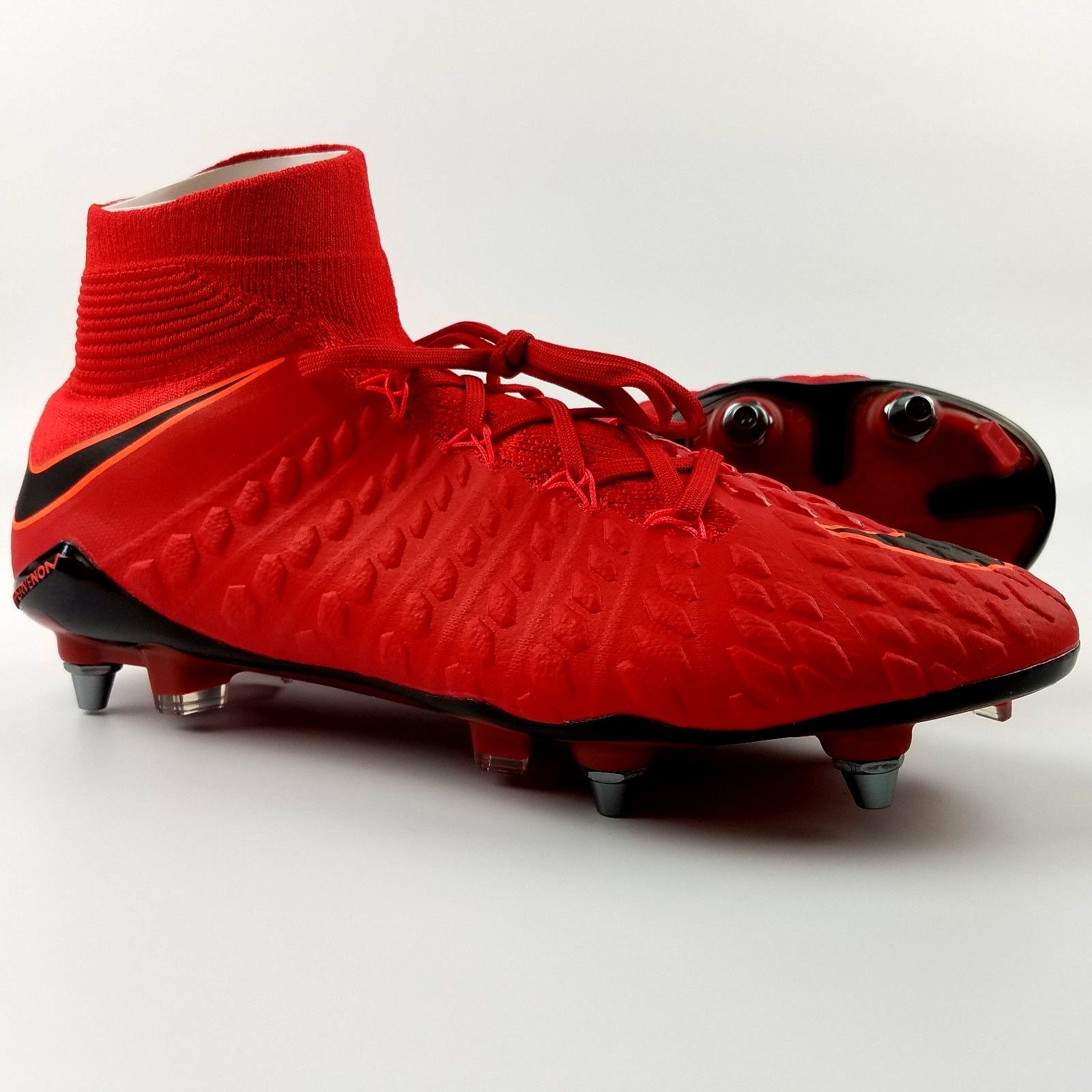 Situación Chillido Mes Nike Hypervenom Phantom 3 DF SG PRO Men's Soccer Cleats University Red Black ACC Situación Chillido Mes Nike Hypervenom Phantom 3 DF SG PRO Men's Soccer Cleats University Red Black ACC