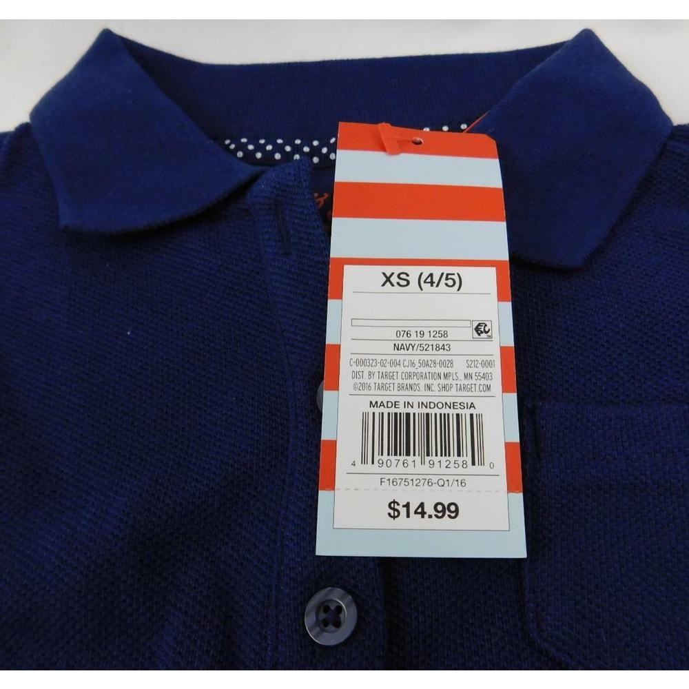 Cat Jack School Uniform T Shirt Dress Navy Xs 4 5 New