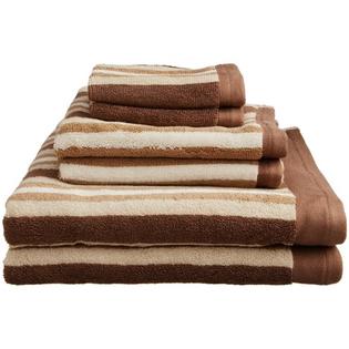 Superior Decorative Striped 6 Piece Bath Towel Set