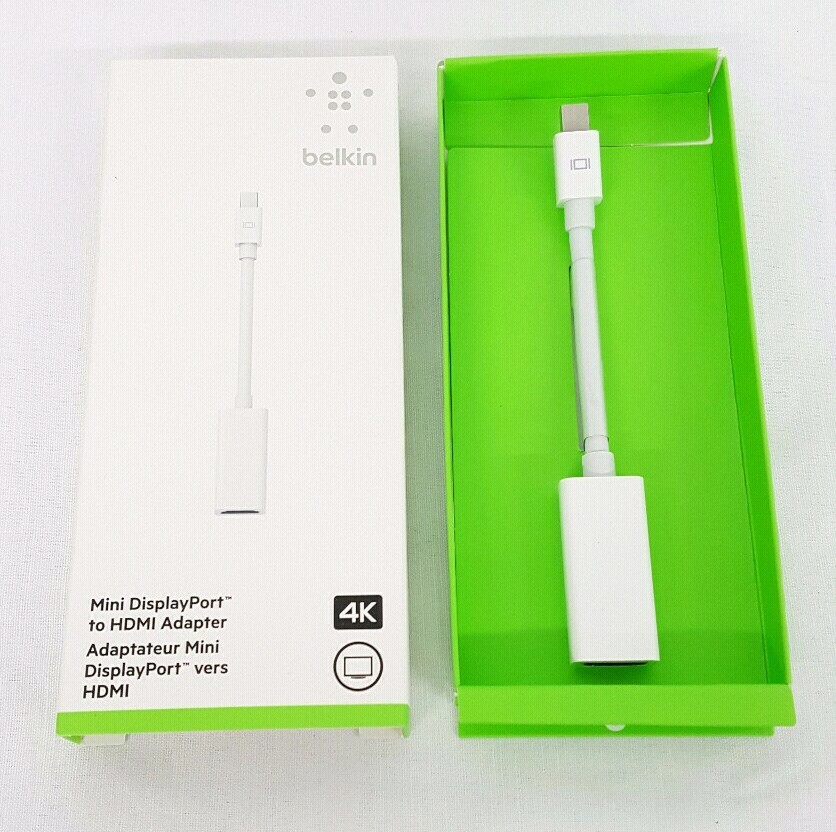 Hhln2zm B Belkin Mini Displayport To Hdmi Adapter 4k For Apple Mac New Opened Box Hhln2zm B Belkin Mini Displayport To Hdmi Adapter 4k For Apple Mac New Opened Box