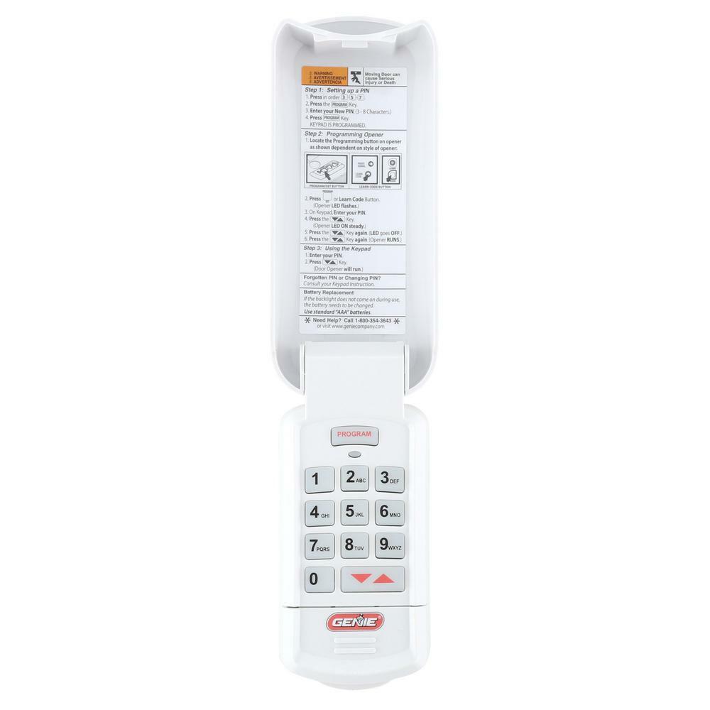 Genie Residential Quiet 3 4 Hpc Belt Drive Garage Door Opener W Wireless Keypad