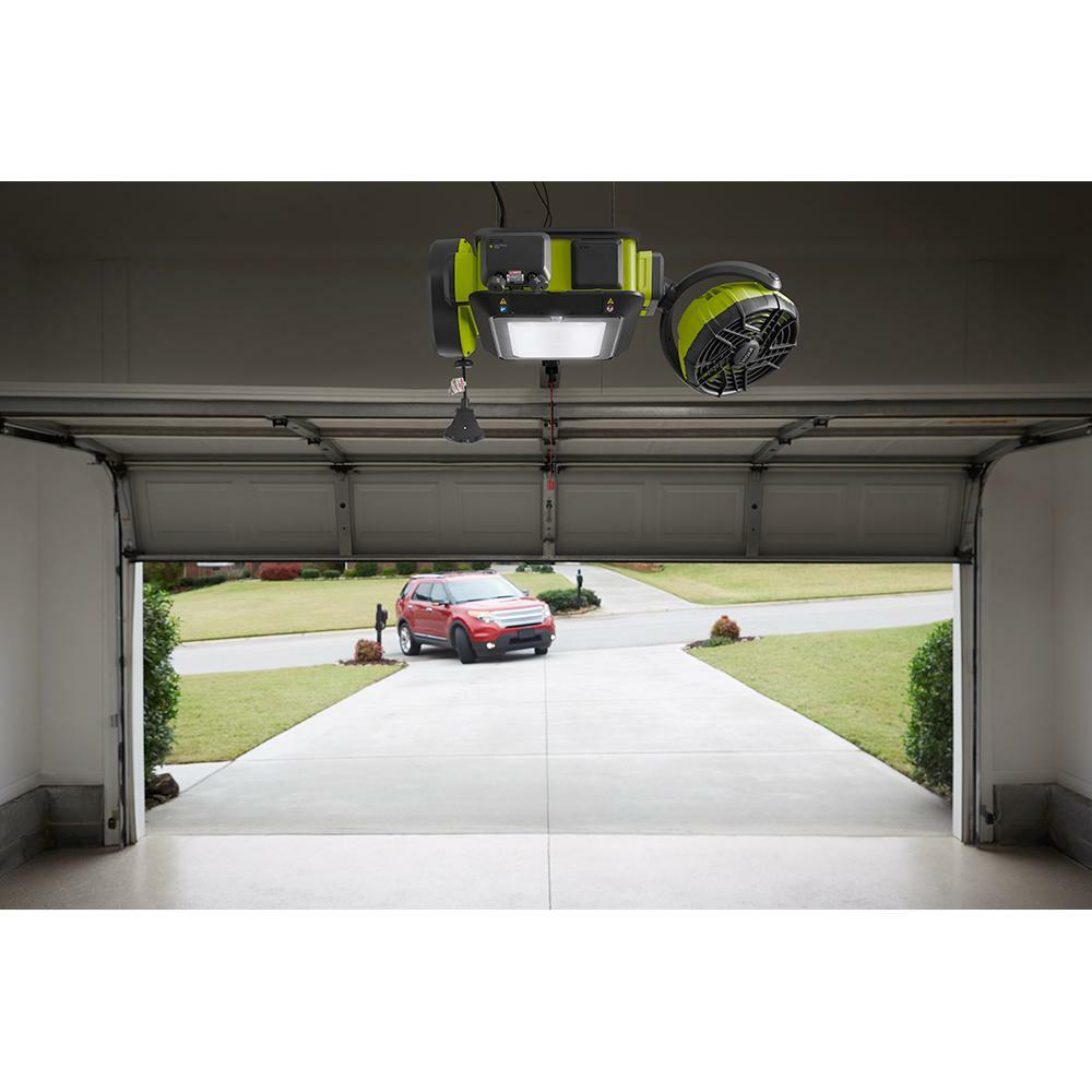 Ryobi Residential Quiet 2hp Belt Drive Garage Door Opener Remote Wireless Keypad
