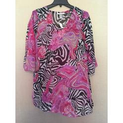 Zebra Print Sheer Curtain