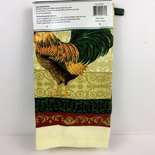 Ashley Mills French Country Rooster Hen Kitchen Towels Pot Holders