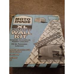 Bravo Sports Bravo Moto Shade Xl Wall Kit 134262 White Canopy 4 Piece Accessory Set Garage