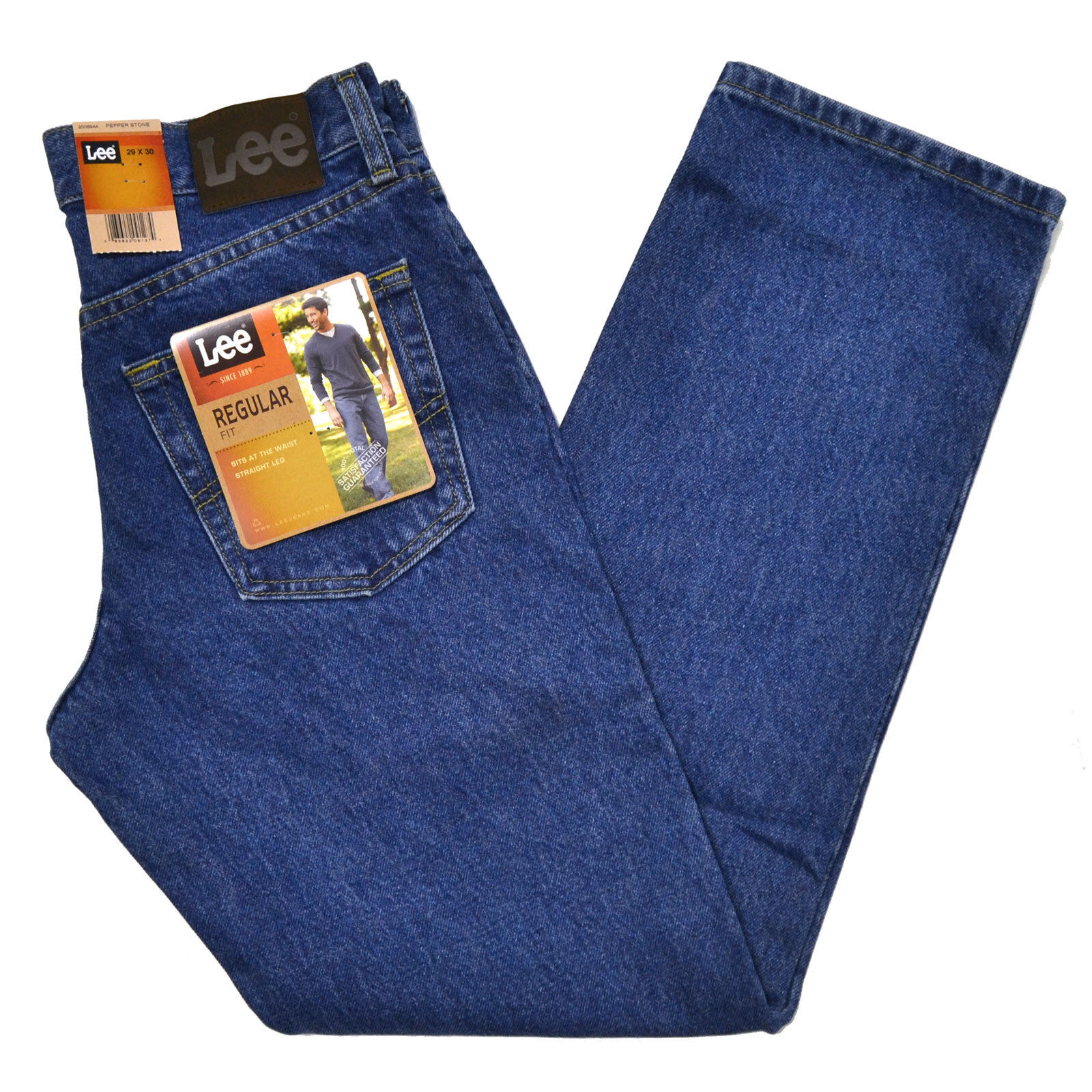 LEE Lee Mens Jeans Regular Fit Denim Straight Leg Classic 20089 All Sizes  New