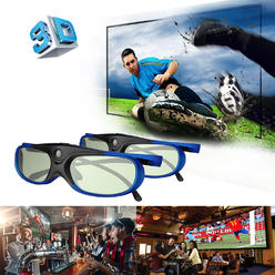 Eug 2x 3d Glasses For Acer Benq Optoma Coolux All Dlp Link 3d Projector Ultra Clear
