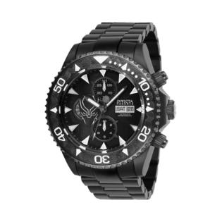 Invicta Marvel Black Panther Swiss Sw500 Automatic Chronograph Watch Rare 27158