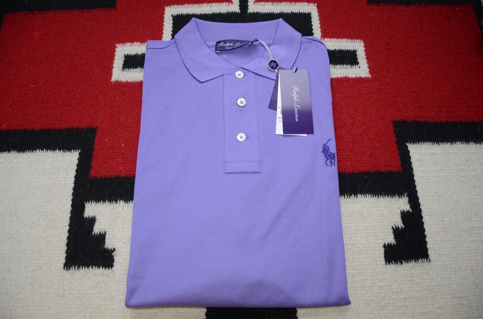 Ralph Lauren Purple Label Made in Italy 100% Cotton Pony Logo