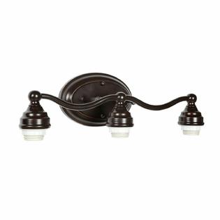Portfolio 3 Light Oil Rubbed Bronze Transitional Bathroom Vanity Portfolio 3 Light Oil Rubbed Bronze
