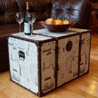 The Monkey Hut Hope Chest Trunk Coffee Table Storage Furniture