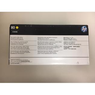 Hp 80 Ink Yellow C4848a New Genuine 350ml Factory Sealed Oem