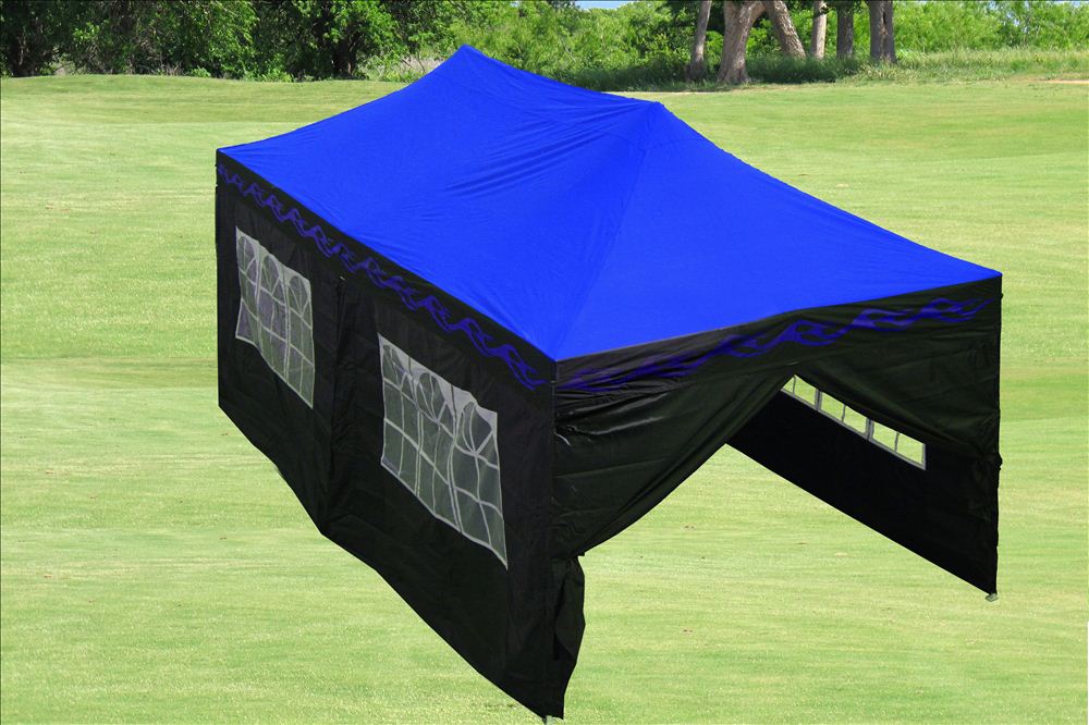 Delta canopy 10x20 F Model Blue Flame - Pop up Canopy Party Tent Gazebo Ez Upgraded Frame - By DELTA Canopies