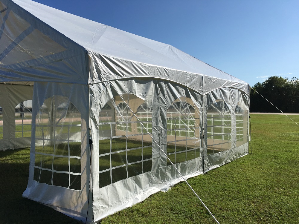 Delta canopy 20'x20' PVC Marquee - Fire Retardant Large Party Tent Wedding Event Canopy Shelter Gazebo w Storage Bags by DELTA Canopies