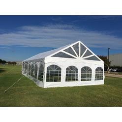 Delta canopy 40'x20' PE Marquee - Heavy Duty Large Party Wedding Canopy Tent Gazebo Shelter w Storage Bags by DELTA Canopies