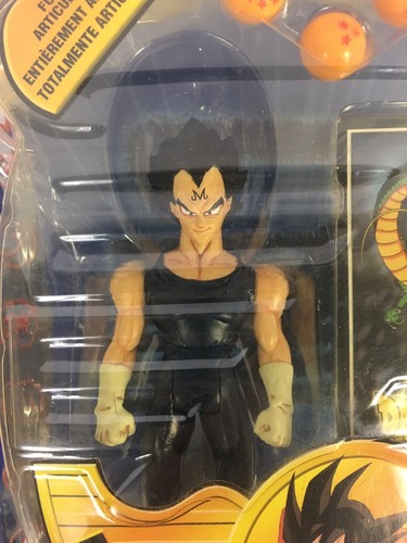 Irwin Toys New Dragon Ball Z Majin Vegeta Misprint Black Hair