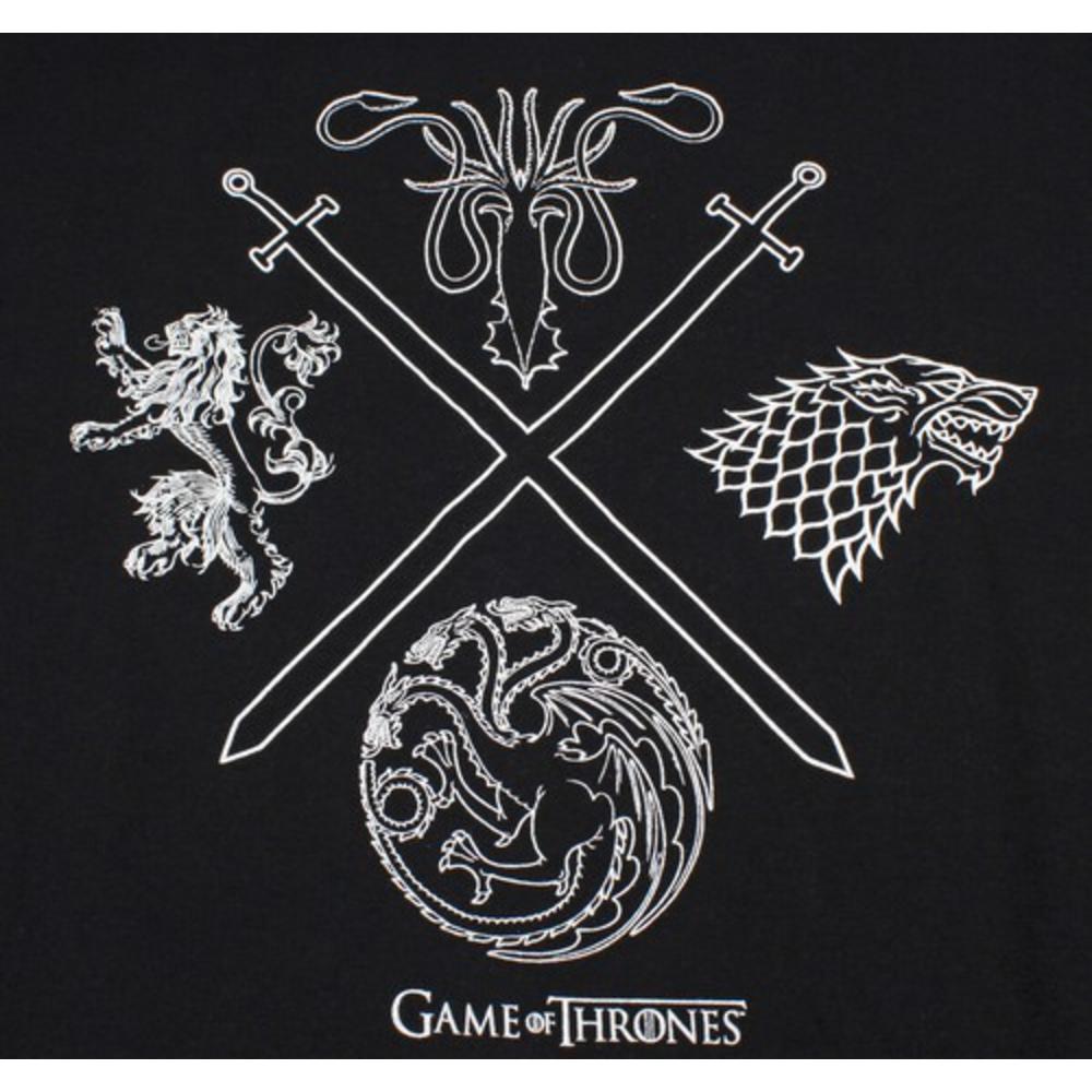 Isaac Morris Game Of Thrones Shirt Men S Four Houses Crossed