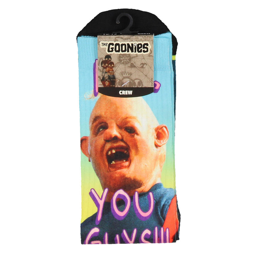 Bioworld The Goonies Hey You Guys Sloth Character Sublimated Adult Crew Socks Bioworld The Goonies Hey You Guys Sloth Character Sublimated Adult Crew Socks