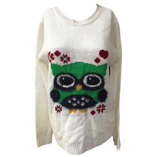 Self Esteem Ugly Christmas Sweater Self Esteem Owl Junior Size Medium New w/ Tags