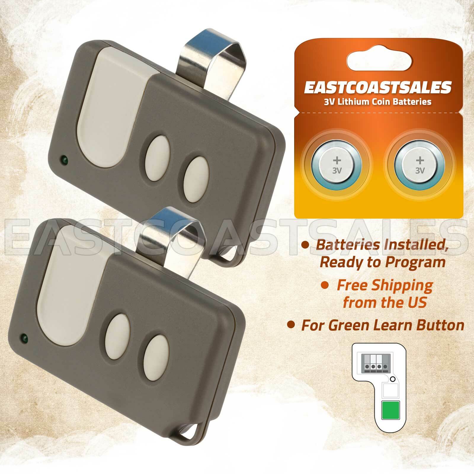 Ecs 2 For Sears Craftsman Garage Door Opener Remote Control