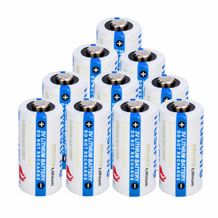 Energizer El123apvp 10x Trustfire Cr123a 123 Dl123 Cr17345 3v 1500mah Camera Photo Lithium Batteries