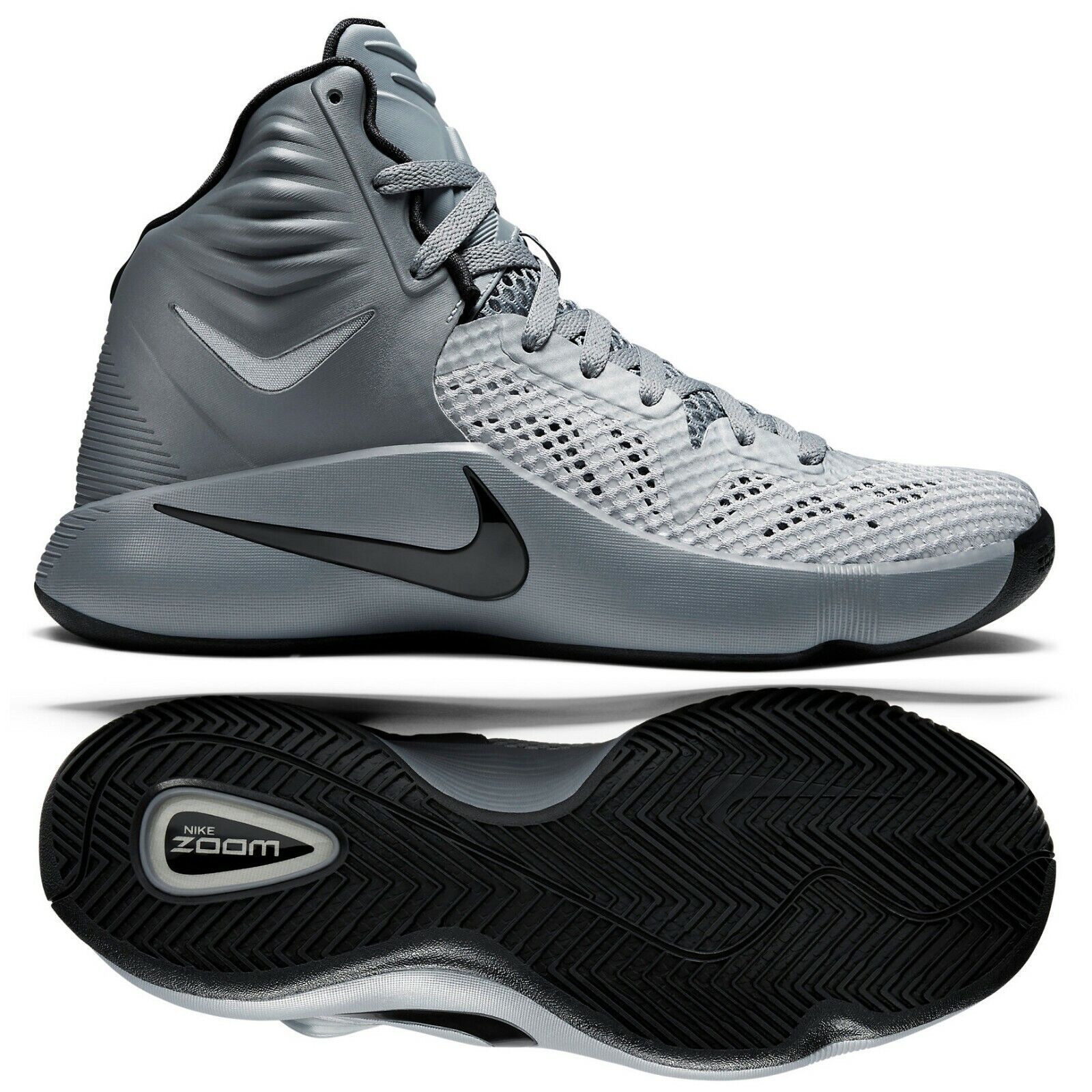 Forge matchmaker Spending Nike Zoom Hyperfuse 2014 Wolf Grey/Black/Grey 684591-002 Men's Basketball  Shoes
