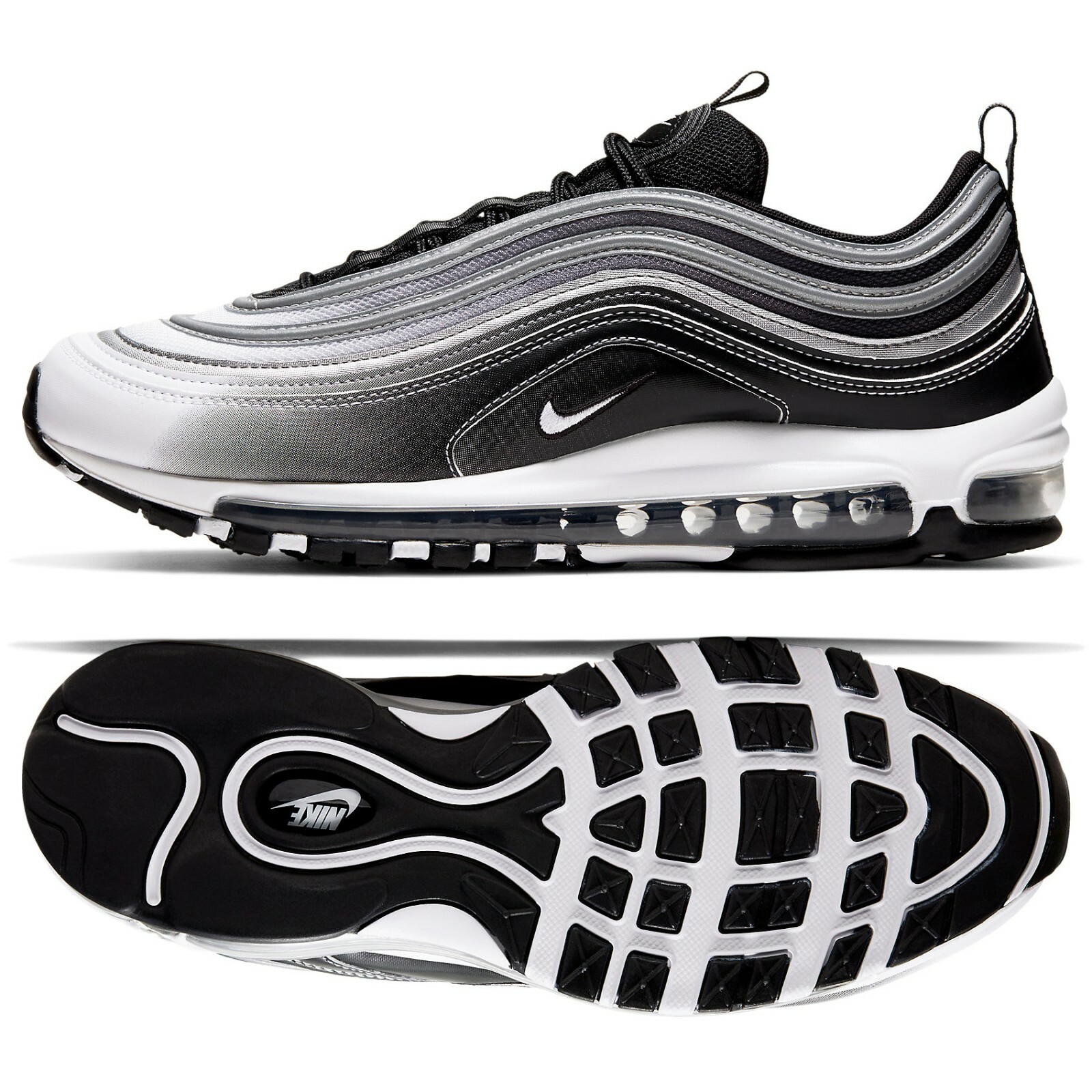 Nike Air Max 97 Gradient Fade 921826 016 Black Reflect Silver White Men S Shoes Nike Air Max 97 Gradient Fade 921826 016 Black Reflect Silver White Men S Shoes