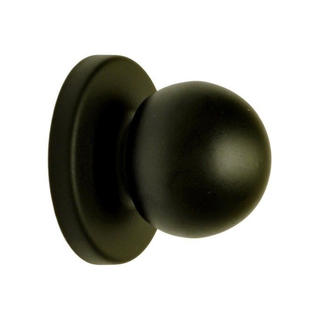 Howplumb Matte Black Bifold Door Knob With Backplate