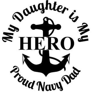 Opa S Vinyl Works Hero Daughter Proud Navy Dad Anchor Usa Military Decal Sticker Window