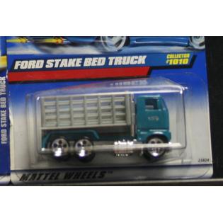 Hot Wheels 2 New Hot Wheels Ford Stake Bed Truck 191 Red Black Fat