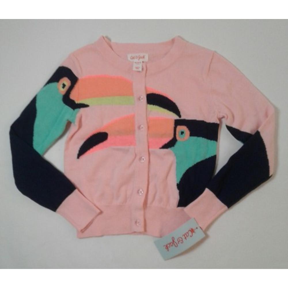 Girls Cat Jack Long Sleeve Toucan Cardigan Sweater Select Size 3587